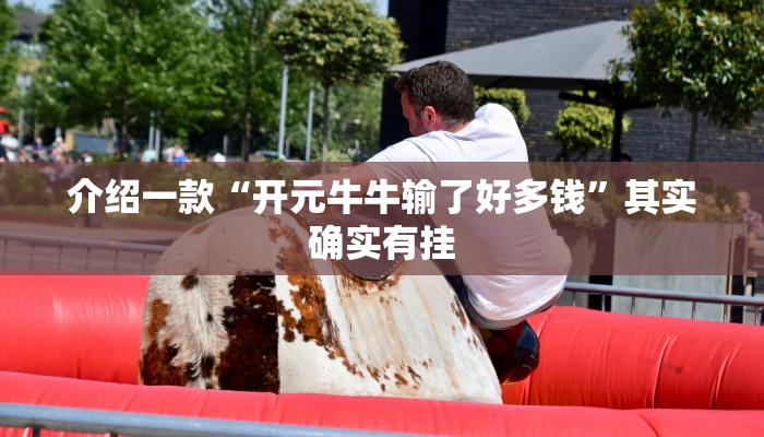 介绍一款“开元牛牛输了好多钱”其实确实有挂
