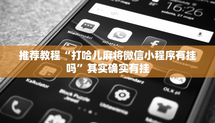 介绍一款“朋友安徽麻将有没有挂”其实确实有挂