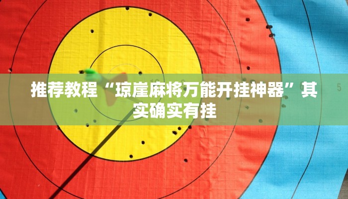推荐教程“琼崖麻将万能开挂神器”其实确实有挂