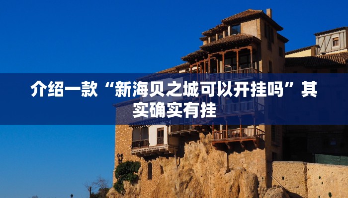 介绍一款“新海贝之城可以开挂吗”其实确实有挂