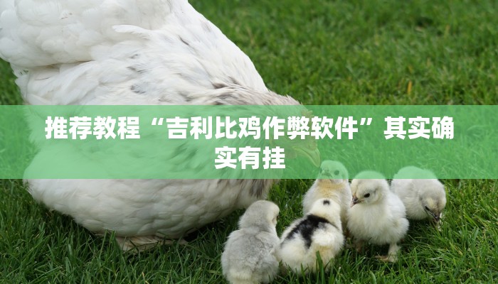 推荐教程“吉利比鸡作弊软件”其实确实有挂