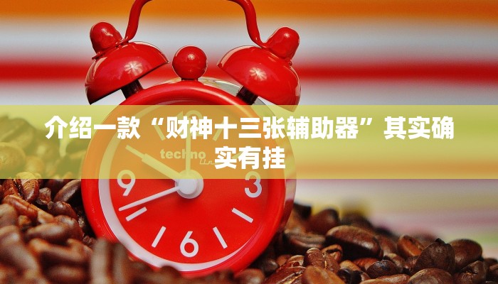 介绍一款“财神十三张辅助器”其实确实有挂