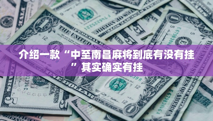 介绍一款“中至南昌麻将到底有没有挂”其实确实有挂