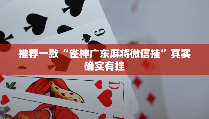 推荐一款“雀神广东麻将微信挂”其实确实有挂