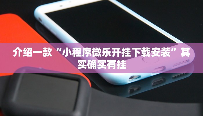 介绍一款“小程序微乐开挂下载安装”其实确实有挂